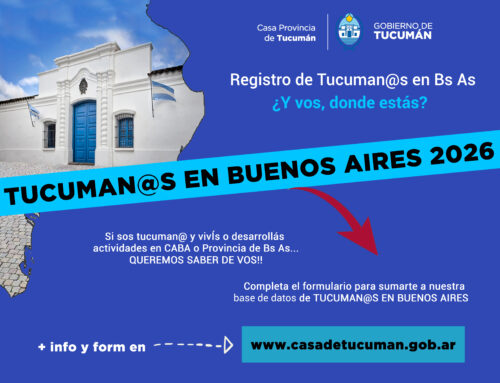 Registro de Tucuman@s en Bs As. Queremos saber de vos!