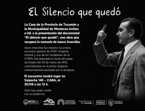 Avant Premiere de documental sobre Isauro Arancibia. Jueves 20/8 – 12h