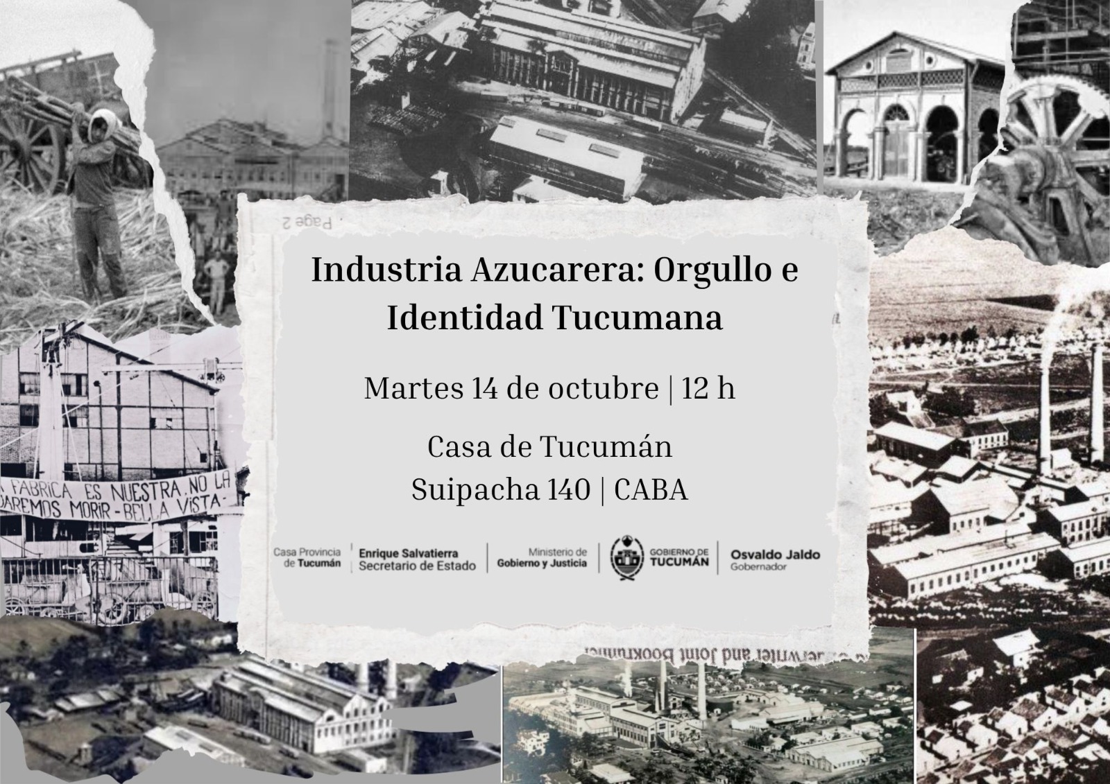 Industria Azucarera: orgullo e identidad tucumana. Martes 14/10 – 12h