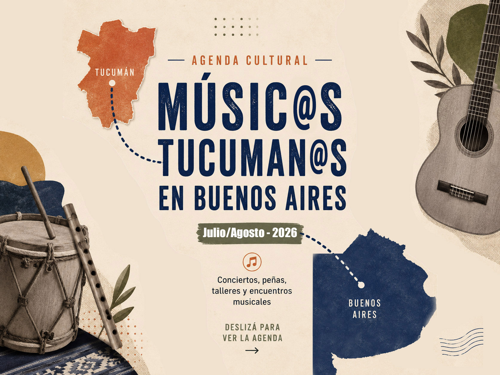 Agenda Músic@s Tucuman@s en Bs As⎹ JULIO – AGOSTO